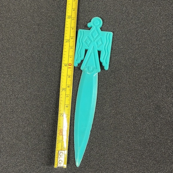 Vintage Turquoise Egyptian Bird Letter Opener - Picture 6 of 6